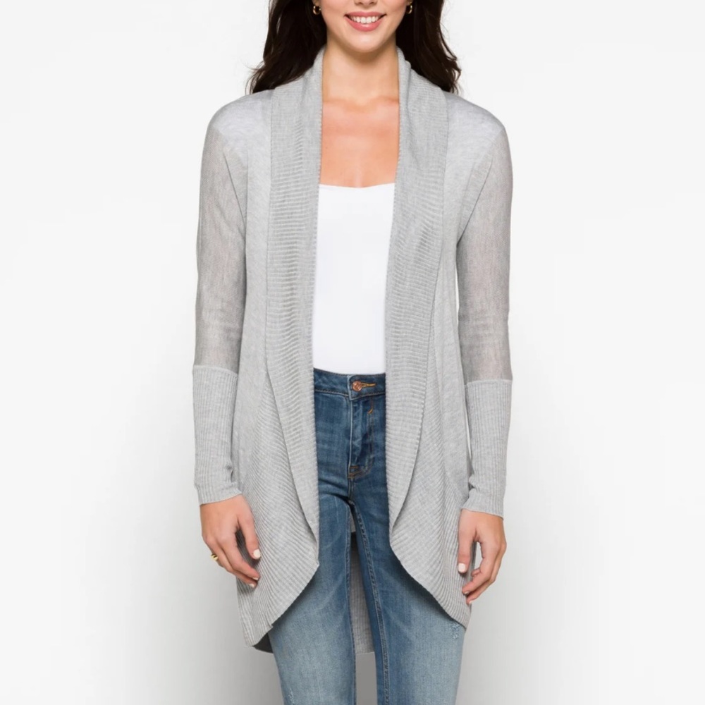 Long gray cardigan ET Eais